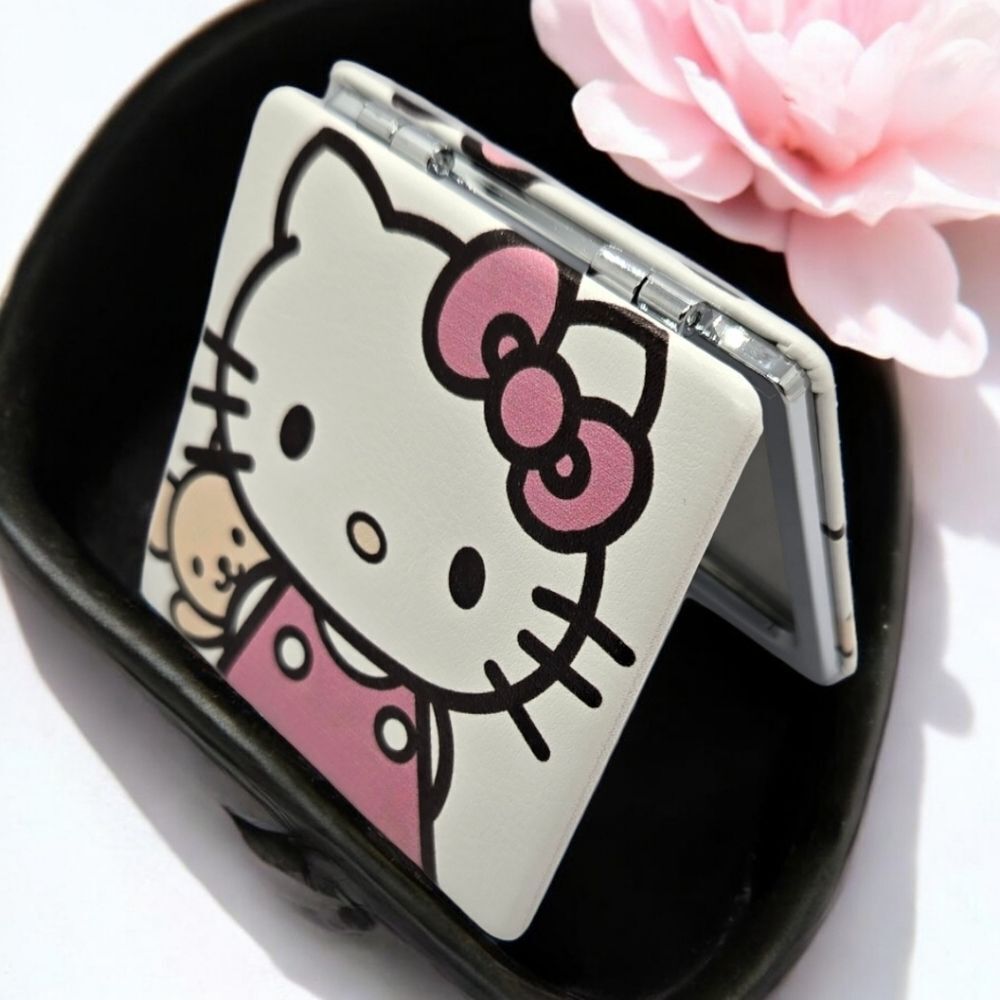 Hello Kitty Compact Mirror Sanrio Kawaii Travel Purse Mirror Coquette Y2K Gift